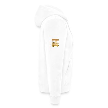 Ghost Lemonade – Süß & Gruselig - Unisex Premium Bio Zip Hoodie - Weiß - Rechts - Thijin (182cm)