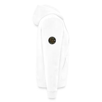 Falcon Leap Operation Patch - Unisex Premium Organic Zip Hoodie - white - Right - Thijin (182cm)