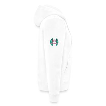 31E ANNIVERSAIRE DÉCEMBRE 1995 CADEAUX - Veste à capuche bio Premium Unisexe - blanc - Droite - Thijin (182cm)