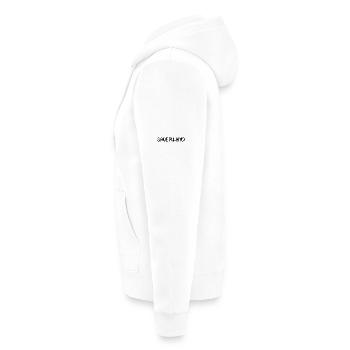 echt.SAUERLAND pur schwatt 2 - Unisex Premium Bio Zip Hoodie - Weiß - Links - Thijin (182cm)
