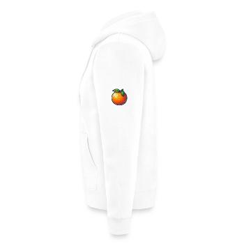 Agrume Ferme Vintage Illustration - Veste à capuche bio Premium Unisexe - blanc - Gauche - Thijin (182cm)