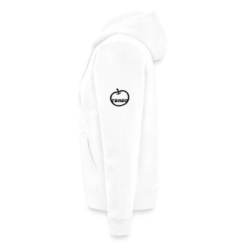 J'ai une pomme - Veste à capuche bio Premium Unisexe - blanc - Gauche - Thijin (182cm)