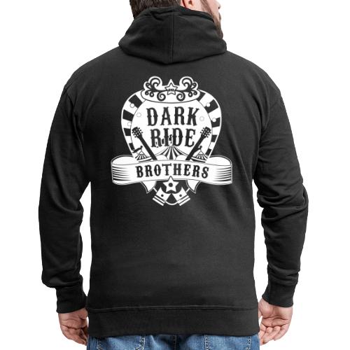 Dark Ride Brothers - Miesten premium vetoketjullinen huppari