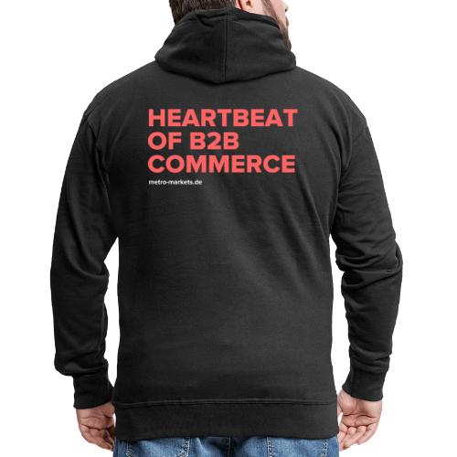HeartbeatOfB2BCommerce - Men's Premium Hooded Jacket