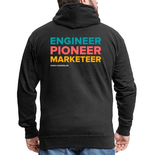 EngineerPioneerMarketeer - Men's Premium Hooded Jacket