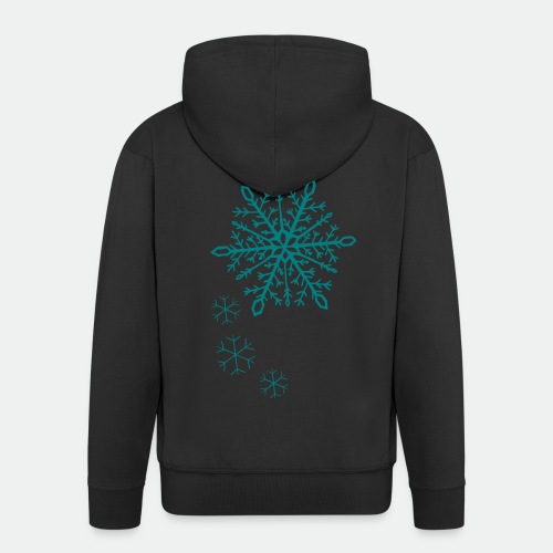 Snowflakes arc - Men's Premium Hooded Jacket