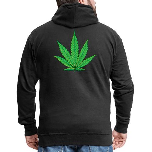 Feuille de cannabis - Veste à capuche Premium Homme