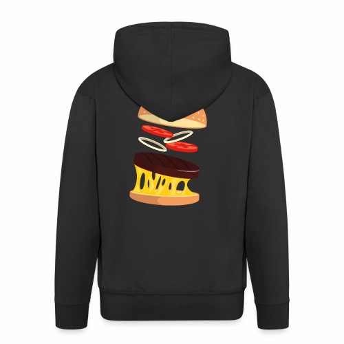 Hamburger Men - Men's Premium Hooded Jacket