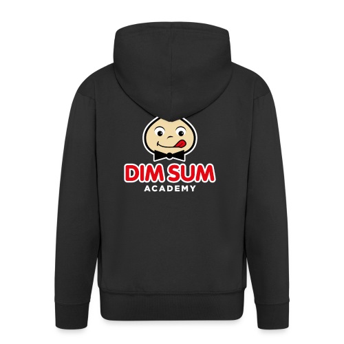 Dim Sum Academy Logo blanc - Veste à capuche Premium Homme