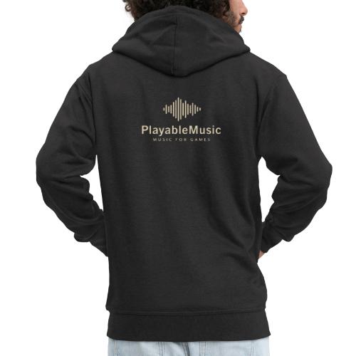 PlayableMusic Logo - Men's Premium Hooded Jacket