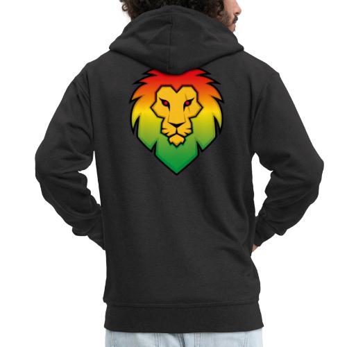 Ragga Lion - Men's Premium Hooded Jacket