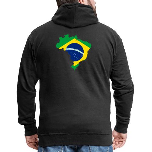 Encontro Ordem E Progresso Brasil - Men's Premium Hooded Jacket