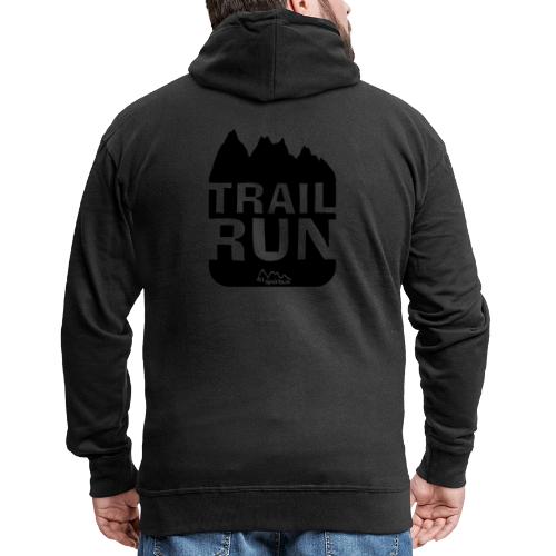 Trail Run - Männer Premium Kapuzenjacke