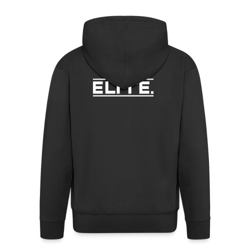 elite white large - Men's Premium Hooded Jacket