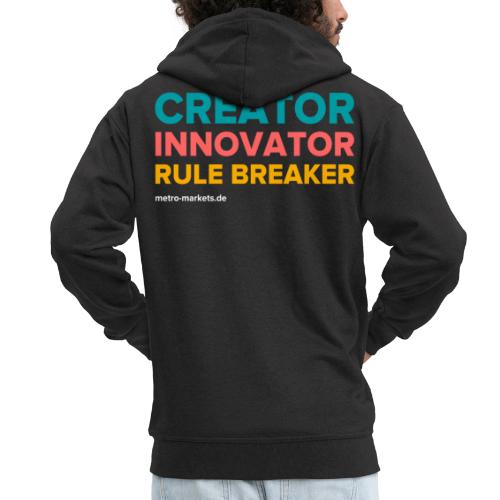 CreatorInnovatorRuleBreaker - Men's Premium Hooded Jacket