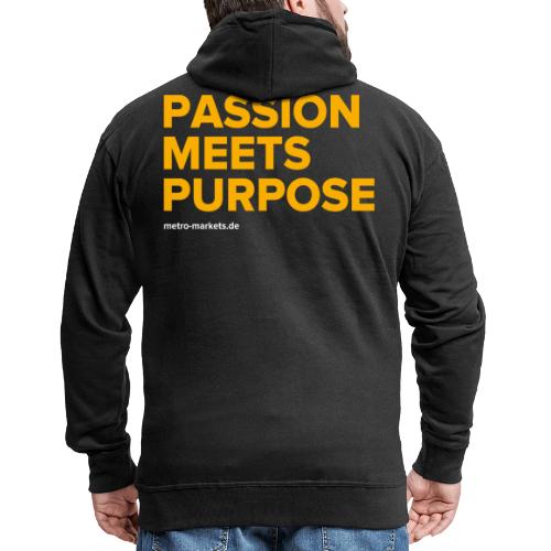 PassionMeetsPurpose - Men's Premium Hooded Jacket