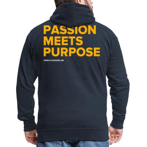 PassionMeetsPurpose - Men's Premium Hooded Jacket