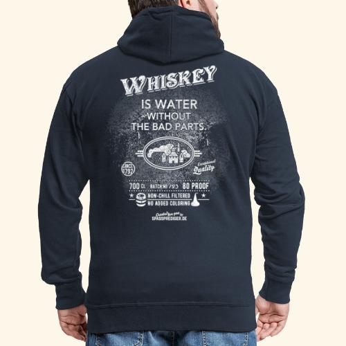Whiskey is water without the bad parts - Männer Premium Kapuzenjacke