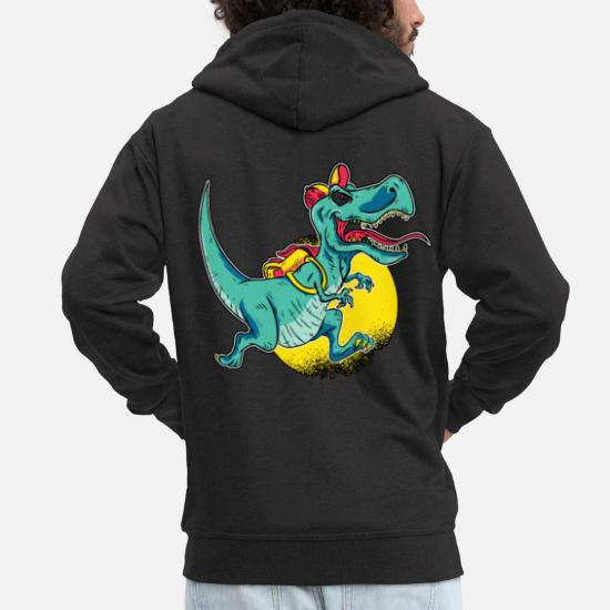 Dinosaurio de primer grado con motivo de cartera' Chaqueta con capucha  premium hombre | Spreadshirt