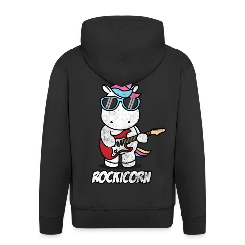 Rockicorn Rock n Roll Unicorn Einhorn Geschenkidee - Männer Premium Kapuzenjacke
