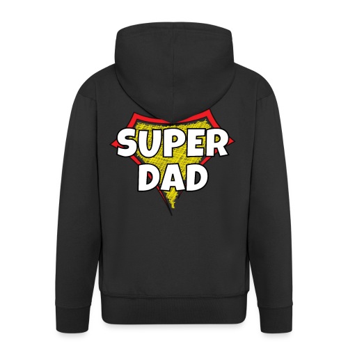 Super Dad Vatertag Papa Geschenk - Männer Premium Kapuzenjacke