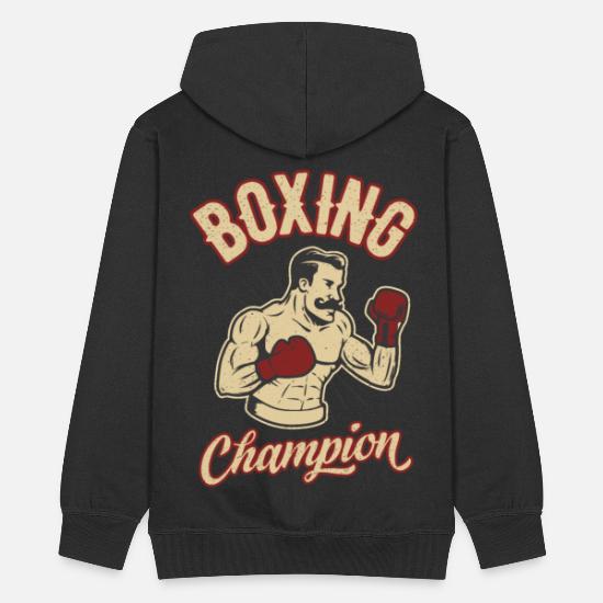 sponsor Knoglemarv indlysende Vintage Boksning Champion Boxer Sport Retro Gave' Premium hættejakke mænd |  Spreadshirt