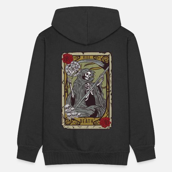 Color de malva Tendero magia Camiseta del Tarot Grim Reaper Satan Occult Devil Heath' Chaqueta con  capucha premium hombre | Spreadshirt