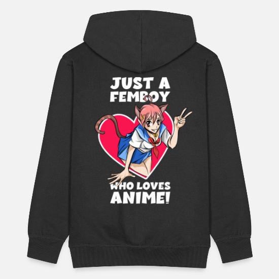 Femboy Anime Cosplay - Femboy Outfit Gift Ideas' Chaqueta con capucha  premium hombre | Spreadshirt