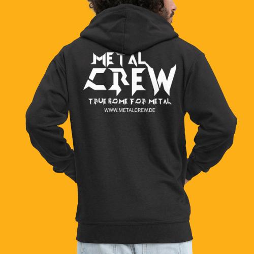 MetalCrew Logo White DE - Männer Premium Kapuzenjacke