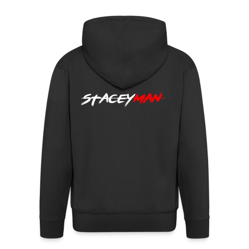 staceyman red design - Men's Premium Hooded Jacket