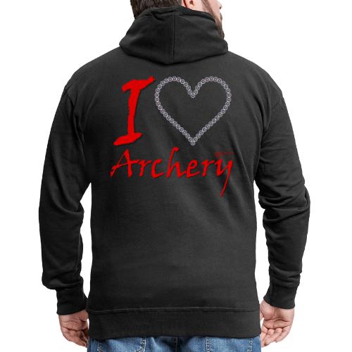 Archery Love - Männer Premium Kapuzenjacke