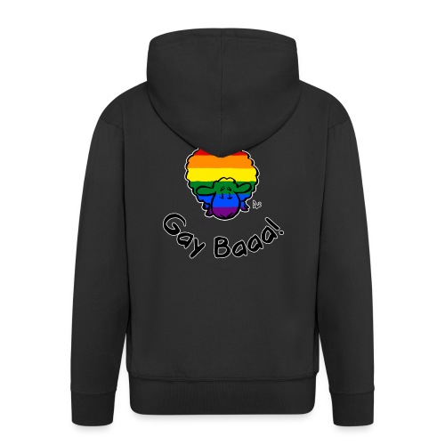 Gay Baaa! Rainbow Pride Sheep (svart upplaga) - Premium-Luvjacka herr