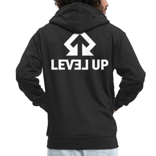 Level Up Norge - hvit - Premium Hettejakke for menn