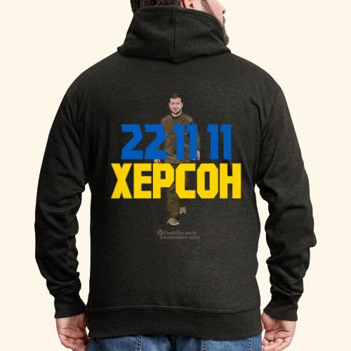 Kherson 22 11 11 Selenskyj Ukraine - Männer Premium Kapuzenjacke