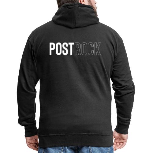 POSTROCK - Rozpinana bluza męska z kapturem Premium