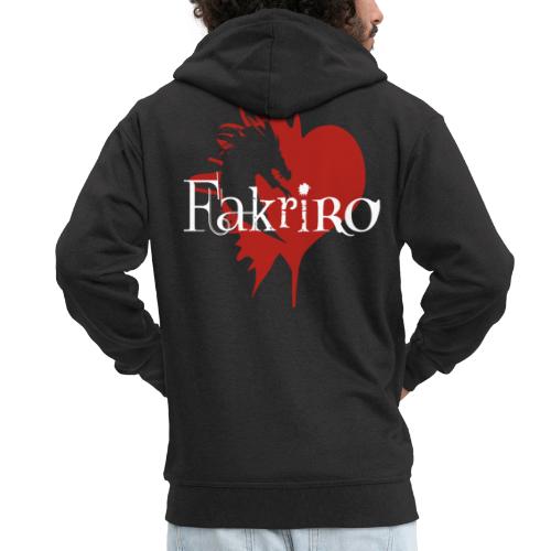 Fakriro Logo weiss mit Herz - Männer Premium Kapuzenjacke