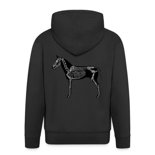 Horse skeleton - Men's Premium Hooded Jacket