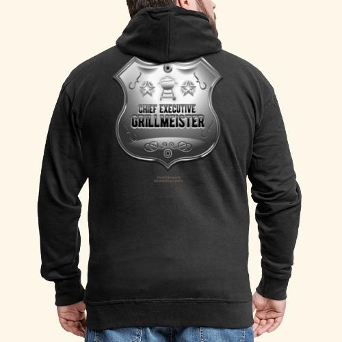 Grill T-Shirt Chief Executive Grillmeister - Männer Premium Kapuzenjacke
