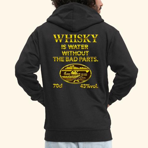 Whisky is water - das Original - Männer Premium Kapuzenjacke