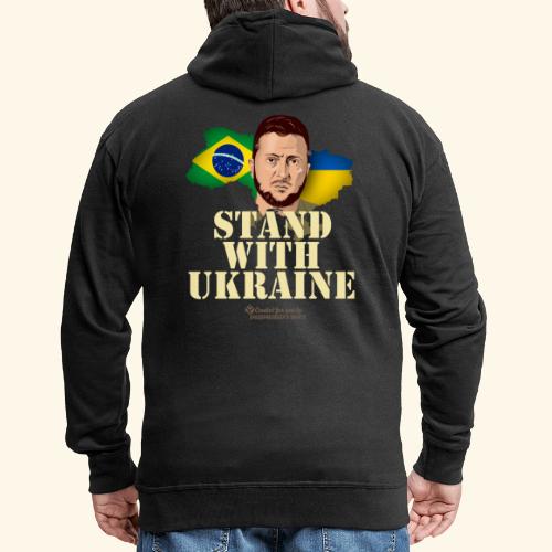 Ukraine Brasilien Wolodymyr Selenskyj - Männer Premium Kapuzenjacke