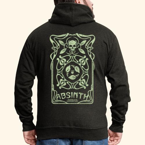 Absinth T Shirt La Fée Verte Art Nouveau Shabby - Männer Premium Kapuzenjacke