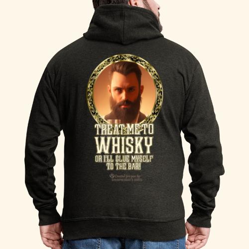 Whisky Spruch Gib mir Whisky aus - Männer Premium Kapuzenjacke