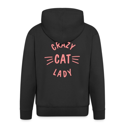Vorschau: Crazy Cat Lady meow - Männer Premium Kapuzenjacke