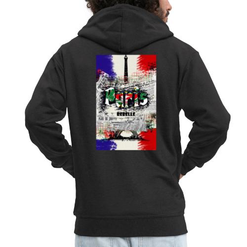 Paris Rebelle Art - Veste à capuche Premium Homme