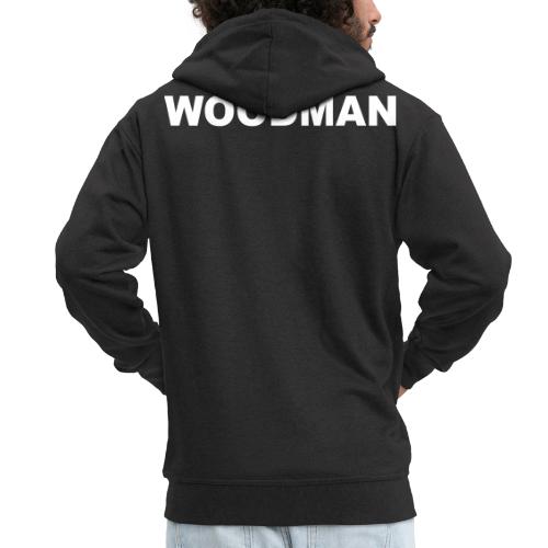 WOODMAN white - Männer Premium Kapuzenjacke