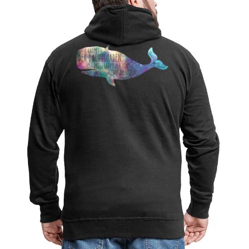 whale universe - Männer Premium Kapuzenjacke