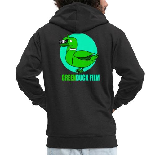 Greenduck Film Turkis blue sun Logo - Herre premium hættejakke