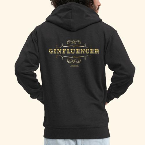 Gin Design lustiger Spruch Ginfluencer Gold - Männer Premium Kapuzenjacke