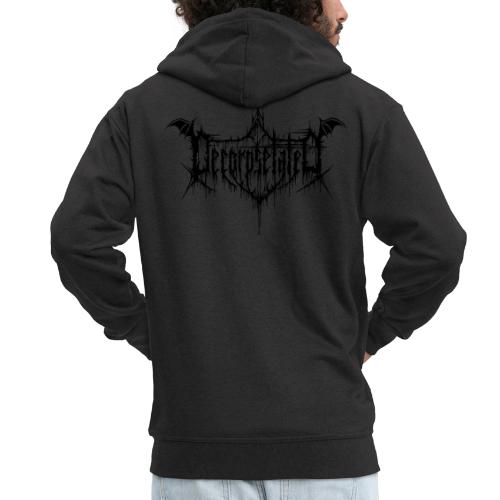 Decorpsetated Logo Black - Men's Premium Hooded Jacket