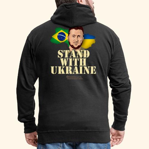 Ukraine Brasilien Wolodymyr Selenskyj - Männer Premium Kapuzenjacke